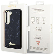 Заредете изображение във визуализатора на галерията – Guess GUHCS23MPCUMAK S23 +S916 black/black hardcase Marble
