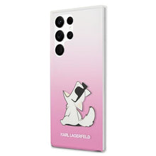 Заредете изображение във визуализатора на галерията – Karl Lagerfeld KLHCS22LCFNRCPI S22 Ultra S908 hardcase różowy/pink Choupette Eat - TopMag
