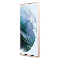Заредете изображение във визуализатора на галерията – Karl Lagerfeld KLHCS22LSSKCI S22 Ultra S908 hardcase jasnoróżowy/light pink Silicone Ikonik Karl &amp; Choupette - TopMag
