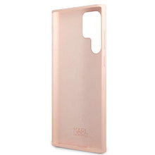 Заредете изображение във визуализатора на галерията – Karl Lagerfeld KLHCS22LSSKCI S22 Ultra S908 hardcase jasnoróżowy/light pink Silicone Ikonik Karl &amp; Choupette - TopMag
