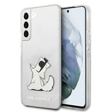Заредете изображение във визуализатора на галерията – Karl Lagerfeld KLHCS22MCFNRC S22+ S906 hardcase transparent Choupette Eat - TopMag
