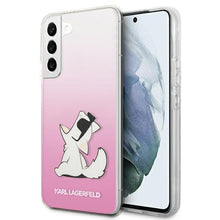 Заредете изображение във визуализатора на галерията – Karl Lagerfeld KLHCS22MCFNRCPI S22+ S906 hardcase różowy/pink Choupette Eat - TopMag
