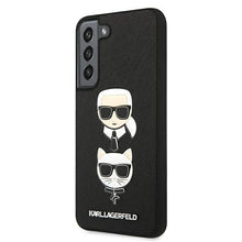 Заредете изображение във визуализатора на галерията – Karl Lagerfeld KLHCS22MSAKICKCBK S22+ S906 czarny/black Saffiano Karl &amp; Choupette Head - TopMag
