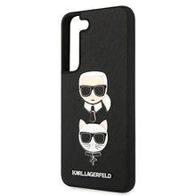 Заредете изображение във визуализатора на галерията – Karl Lagerfeld KLHCS22MSAKICKCBK S22+ S906 czarny/black Saffiano Karl &amp; Choupette Head - TopMag
