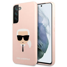 Заредете изображение във визуализатора на галерията – Karl Lagerfeld KLHCS22SSLKHPI S22 S901 rożowy/pink hardcase Silicone Karl`s Head - TopMag
