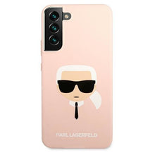 Заредете изображение във визуализатора на галерията – Karl Lagerfeld KLHCS22SSLKHPI S22 S901 rożowy/pink hardcase Silicone Karl`s Head - TopMag
