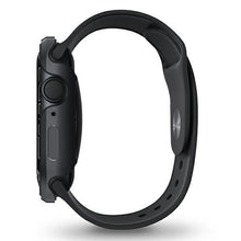 Заредете изображение във визуализатора на галерията – UNIQ etui Valencia Apple Watch Series 4/5/6/7/8/SE 45/44mm. grafitowy/graphite - TopMag
