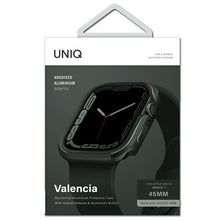 Заредете изображение във визуализатора на галерията – UNIQ etui Valencia Apple Watch Series 4/5/6/7/8/SE 45/44mm. zielony/green - TopMag
