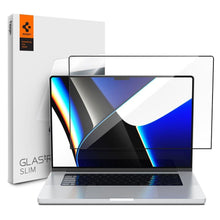 Заредете изображение във визуализатора на галерията – TEMPERED GLASS SPIGEN GLASS FC MACBOOK PRO 14 2021 BLACK - TopMag
