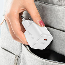 Заредете изображение във визуализатора на галерията – Acefast A73 Mini PD 20W GaN wall charger + USB-C cable - white
