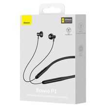 Заредете изображение във визуализатора на галерията – Baseus Bowie P1 Half In-ear Neckband Wireless Earphones Black - TopMag
