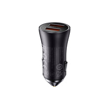 Заредете изображение във визуализатора на галерията – Baseus Golden Contactor Max Dual Fast Charger Car Charger U+U 60W Dark Gray - TopMag
