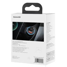 Заредете изображение във визуализатора на галерията – Baseus Golden Contactor Max Dual Fast Charger Car Charger U+U 60W Dark Gray - TopMag
