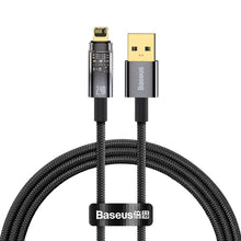 Заредете изображение във визуализатора на галерията – Baseus Explorer Series cable USB - Lightning 2.4A cable 1 m black (CATS000401) - TopMag
