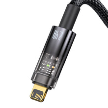 Заредете изображение във визуализатора на галерията – Baseus Explorer Series cable USB - Lightning 2.4A cable 1 m black (CATS000401) - TopMag
