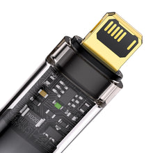 Заредете изображение във визуализатора на галерията – Baseus Explorer Series cable USB - Lightning 2.4A cable 1 m black (CATS000401) - TopMag
