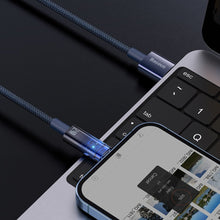 Заредете изображение във визуализатора на галерията – Baseus Explorer Series cable USB - Lightning 2.4A cable 1 m blue (CATS000403) - TopMag
