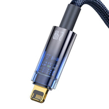 Заредете изображение във визуализатора на галерията – Baseus Explorer Series cable USB - Lightning 2.4A 2m blue (CATS000503) - TopMag
