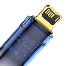 Заредете изображение във визуализатора на галерията – Baseus Explorer Series cable USB - Lightning 2.4A 2m blue (CATS000503) - TopMag
