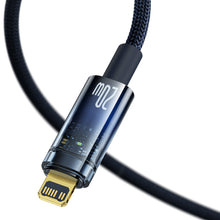 Заредете изображение във визуализатора на галерията – Baseus Explorer Series USB Type C - Lightning cable 20W 2m blue (CATS000103) - TopMag
