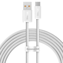 Заредете изображение във визуализатора на галерията – Baseus Dynamic Series USB cable - USB Type C 100W 2m white (CALD000702) - TopMag
