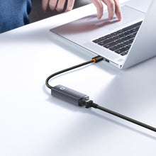 Заредете изображение във визуализатора на галерията – Baseus Lite Series USB adapter - RJ45 LAN socket 100Mbps gray (WKQX000013) - TopMag
