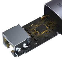 Заредете изображение във визуализатора на галерията – Baseus Lite Series USB adapter - RJ45 LAN socket 100Mbps gray (WKQX000013) - TopMag
