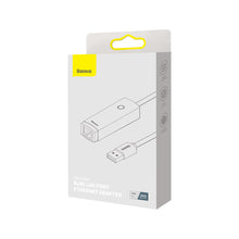 Заредете изображение във визуализатора на галерията – Baseus Lite Series USB adapter - RJ45 LAN socket 100Mbps gray (WKQX000013) - TopMag
