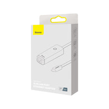 Заредете изображение във визуализатора на галерията – Baseus Lite Series USB Type C adapter - RJ45 LAN socket 100Mbps gray (WKQX000213) - TopMag
