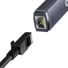Заредете изображение във визуализатора на галерията – Baseus Lite Series USB Type C adapter - RJ45 LAN socket 1000Mbps black (WKQX000313) - TopMag
