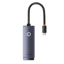 Заредете изображение във визуализатора на галерията – Baseus Lite Series USB Type C adapter - RJ45 LAN socket 1000Mbps black (WKQX000313) - TopMag
