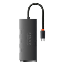 Заредете изображение във визуализатора на галерията – Baseus Lite Series HUB USB Type C adapter - 4x USB 3.0 25cm black (WKQX030301) - TopMag
