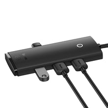Заредете изображение във визуализатора на галерията – Baseus Lite Series HUB USB Type C adapter - 4x USB 3.0 25cm black (WKQX030301) - TopMag
