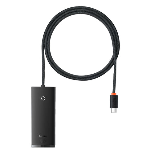Baseus Lite Series HUB USB Type C adapter - 4x USB 3.0 1m black (WKQX030401) - TopMag