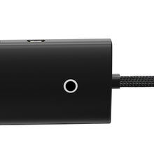Заредете изображение във визуализатора на галерията – Baseus Lite Series HUB USB Type C adapter - 4x USB 3.0 2m black (WKQX030501) - TopMag

