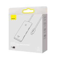 Заредете изображение във визуализатора на галерията – Baseus Lite Series HUB USB Type C adapter - 4x USB 3.0 2m black (WKQX030501) - TopMag
