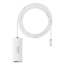 Заредете изображение във визуализатора на галерията – Baseus Lite Series HUB USB Type C adapter - 4x USB 3.0 2m white (WKQX030502) - TopMag
