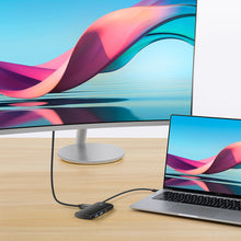 Заредете изображение във визуализатора на галерията – Baseus Lite Series multifunctional HUB USB Type C - 2 x USB 3.0 / USB Type C / HDMI 1,4 / SD / TF black (WKQX050001) - TopMag
