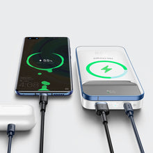 Заредете изображение във визуализатора на галерията – Baseus Magnetic powerbank 10000mAh 20W 2022 Edition + USB - USB Type C cable white (PPCX010102) - TopMag
