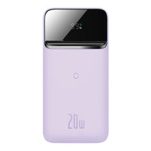 Заредете изображение във визуализатора на галерията – Baseus Magnetic powerbank 10000mAh 20W 2022 Edition + USB - USB Type C cable purple (PPCX010105) - TopMag

