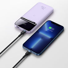 Заредете изображение във визуализатора на галерията – Baseus Magnetic powerbank 10000mAh 20W 2022 Edition + USB - USB Type C cable purple (PPCX010105) - TopMag
