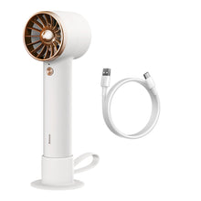 Заредете изображение във визуализатора на галерията – Baseus mini fan fan powerbank with built-in USB Type C cable 4000mAh white (ACFX010002) - TopMag
