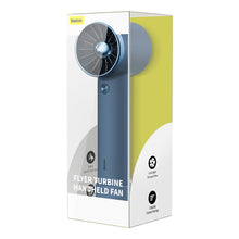 Заредете изображение във визуализатора на галерията – Baseus mini fan windmill powerbank with built-in cable Lightning 4000mAh blue (ACFX010003) - TopMag
