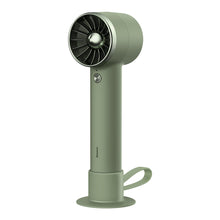 Заредете изображение във визуализатора на галерията – Baseus mini fan fan powerbank with built-in cable Lightning 4000mAh green (ACFX010006) - TopMag
