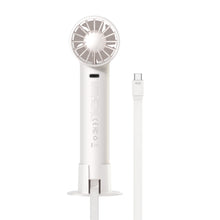 Заредете изображение във визуализатора на галерията – Baseus mini fan fan powerbank with built-in USB Type C cable 4000mAh white (ACFX010102) - TopMag
