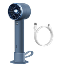 Заредете изображение във визуализатора на галерията – Baseus mini fan fan powerbank with built-in USB Type C cable 4000mAh blue (ACFX010103) - TopMag
