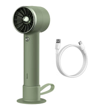 Заредете изображение във визуализатора на галерията – Baseus mini fan fan powerbank with built-in USB Type C cable 4000mAh green (ACFX010106) - TopMag
