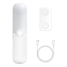 Заредете изображение във визуализатора на галерията – Baseus Crescent Moon wardrobe lamp with PIR motion detector 800 mAh white (DGDG000102) - TopMag
