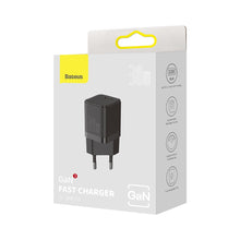Заредете изображение във визуализатора на галерията – Baseus GaN3 Fast Charger 1C 30W EU Black - TopMag
