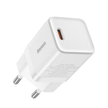 Заредете изображение във визуализатора на галерията – Baseus GaN3 Fast Wall Charger 30W white (CCGN010102) - TopMag
